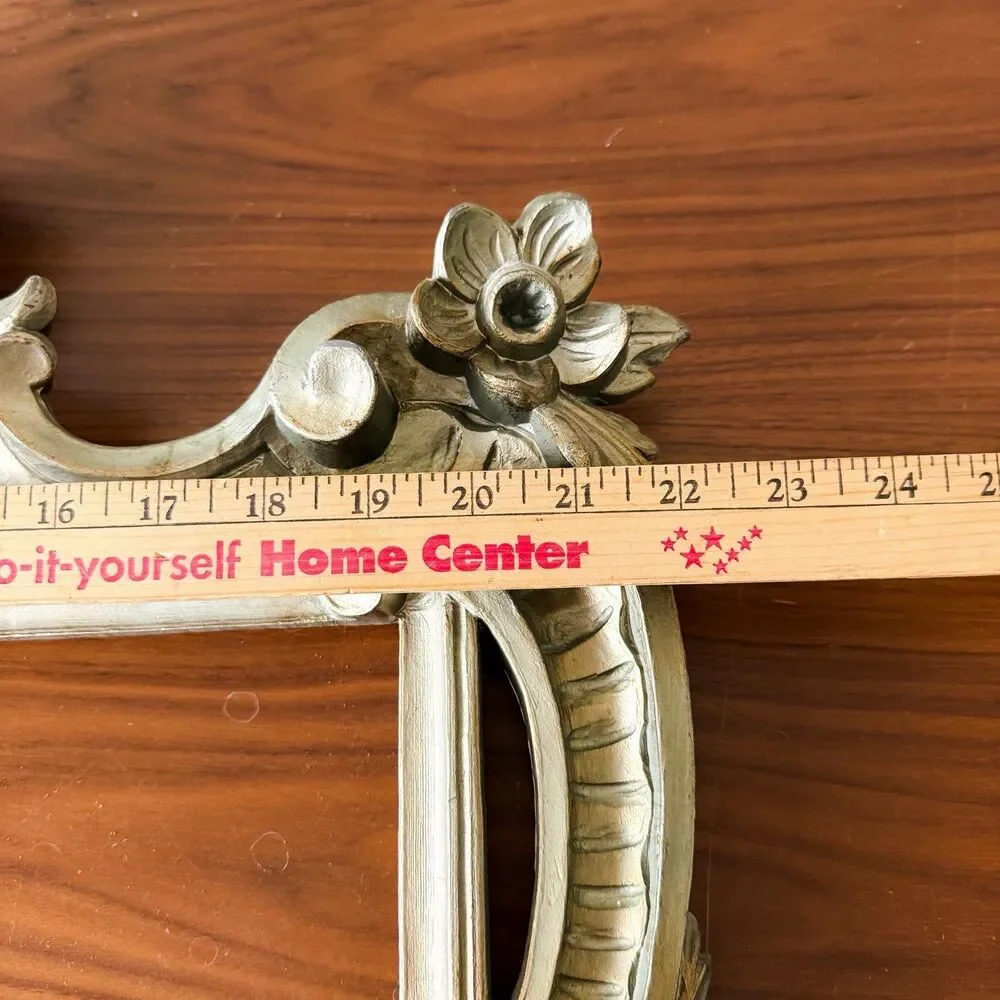Vintage Italian Florentine Wall Mirror Frame w/ Original Backing No Mirror
